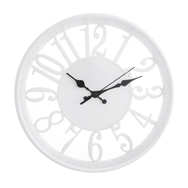 12" Cream Cut-Out Time Clock